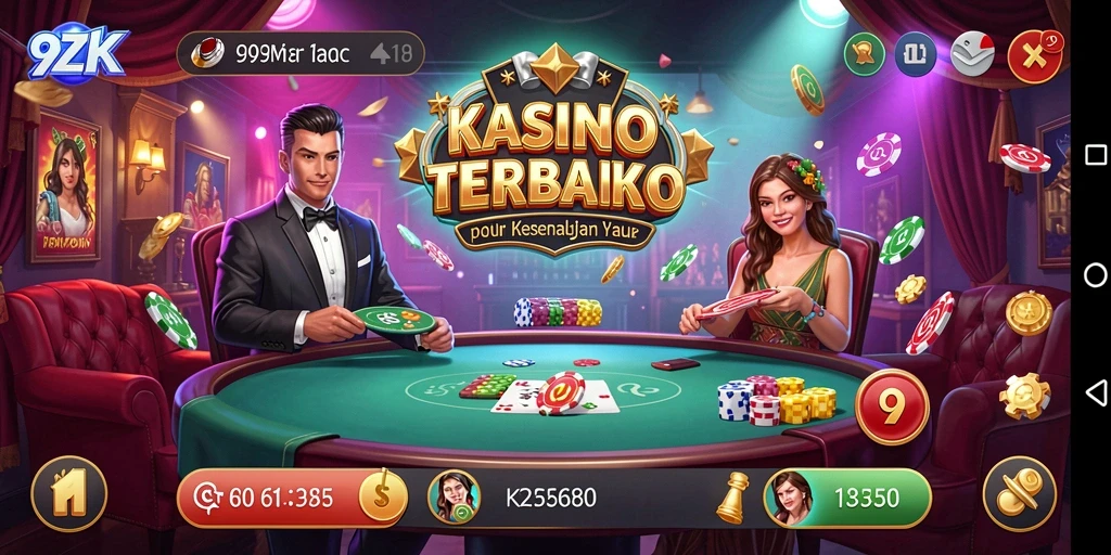 Screenshot game <strong>9ZK</strong> menampilkan suasana Kasino yang menarik dan penuh aksi.