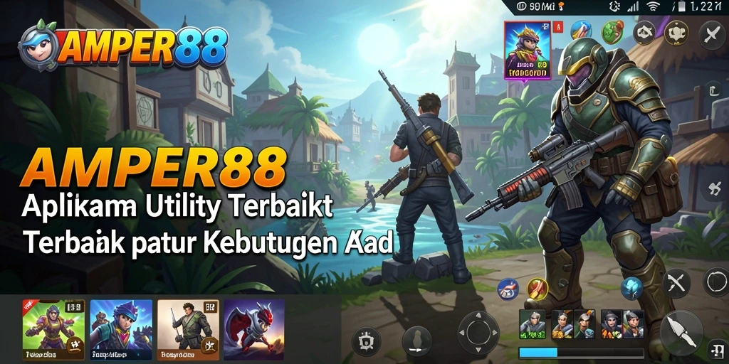 Tampilan utama AMPER88 menampilkan fitur utility yang canggih dan antarmuka yang mudah digunakan.