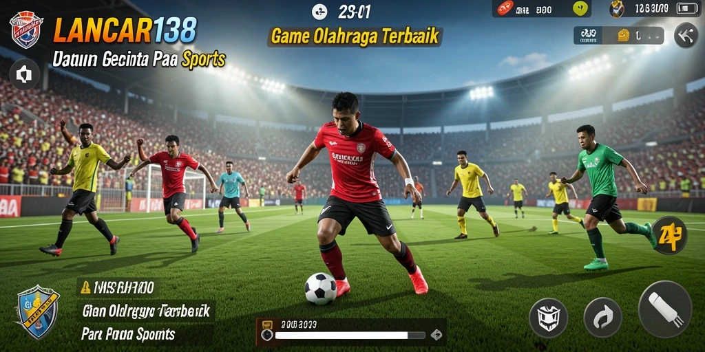 Tampilan utama gameplay LANCAR138 dengan aksi olahraga yang mendebarkan.