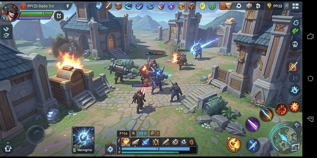 Gameplay PP123 menunjukkan aksi taktis strategi yang menarik.